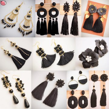 Hot Black!!.. Daily Wear DIY Earrings | Latest Fashion Jewelry Ideas For Girls