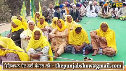 ਗੀਤ ਰਾਹੀਂ ਕਿਸਾਨ ਦੀ ਦਿੱਲੀ ਨੂੰ ਵੰਗਾਰ Farmer Mithu Singh singing song at Delhi Border | The Punjab TV