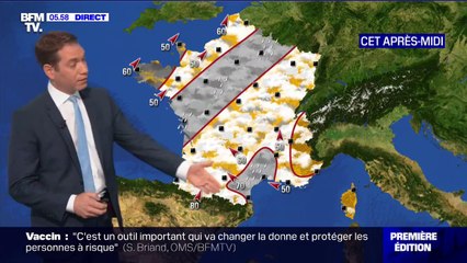 Un temps faiblement perturbé prévu ce lundi