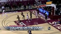 Star college basketball player collapses on court