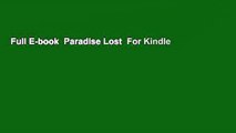 Full E-book  Paradise Lost  For Kindle