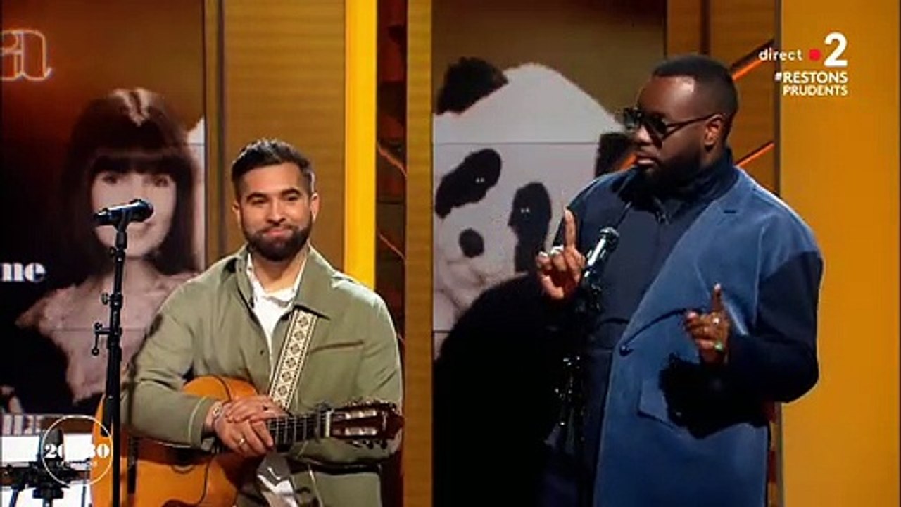 Séquence insolite - Quand Gims chante du Chantal Goya hier soir dans "20h30, le dimanche" sur France 2 : "Ce matin, un lapin, a tué un chasseur..."