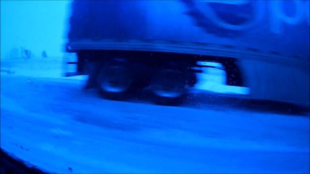 MCH 299 PEPSI GETS WIPED OUT MAC SEMI JACKKNIEF DITCHED IT ACCIDENT WINTER BLIZZAR ICY ROADS.POP INCIDENT TRACTER TRAILOR ALBERTA CANADA INISFAIL .