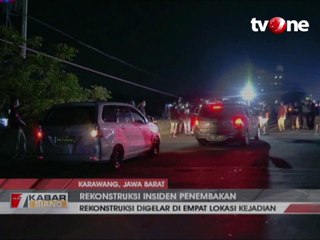 Polisi Gelar Rekonstruksi Ulang Penembakan di Ruas Tol