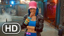 CYBERPUNK 2077 Stalker Girl Fanboy Fights V Scene (Full Mission)