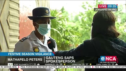 Saps speaks on crime prevention during festive season