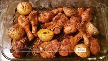 Roasted Chicken and Potatoes/ Baked Chicken and Potatoes/ Easy   Chicken and Potatoes bake