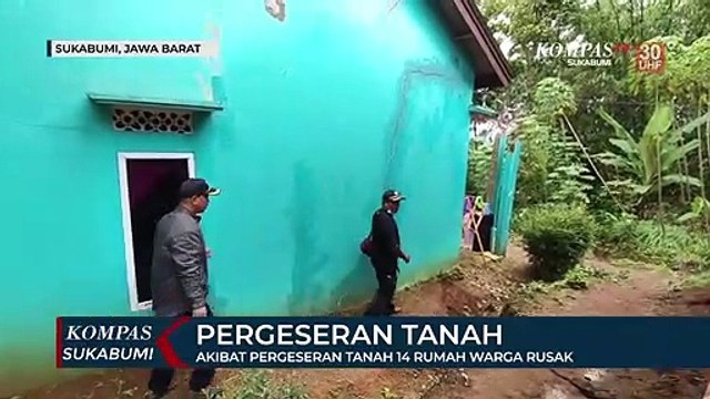 Akibat Pergeseran Tanah 14 Rumah Warga Rusak