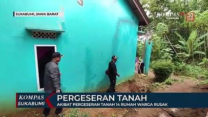 Akibat Pergeseran Tanah 14 Rumah Warga Rusak
