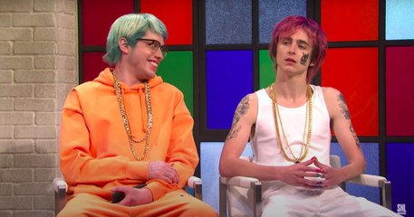 Timothée Chalamet, Pete Davidson (SNL Full Rap Roundtable)
