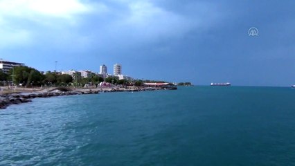 Скачать видео: HATAY - İskenderun Körfezi'nde kuvvetli rüzgar