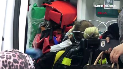 Gelinlik mağazasında yangın! 7 kadın hastanelik oldu