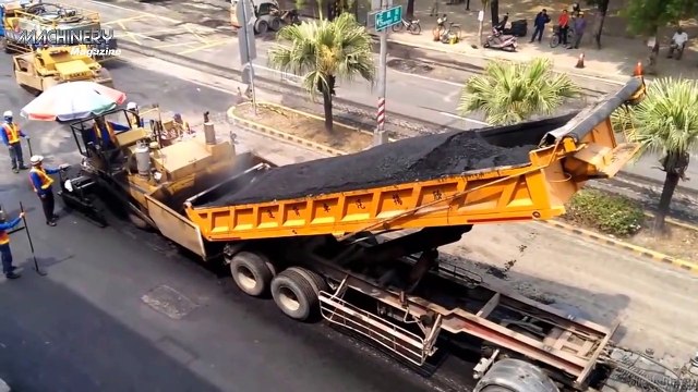 World Amazing Modern Road Construction Machines, Incredible Fastest Asphalt Paving Equipment Machine