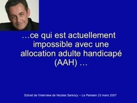 Sarko: souvenez vous de ses promesses!