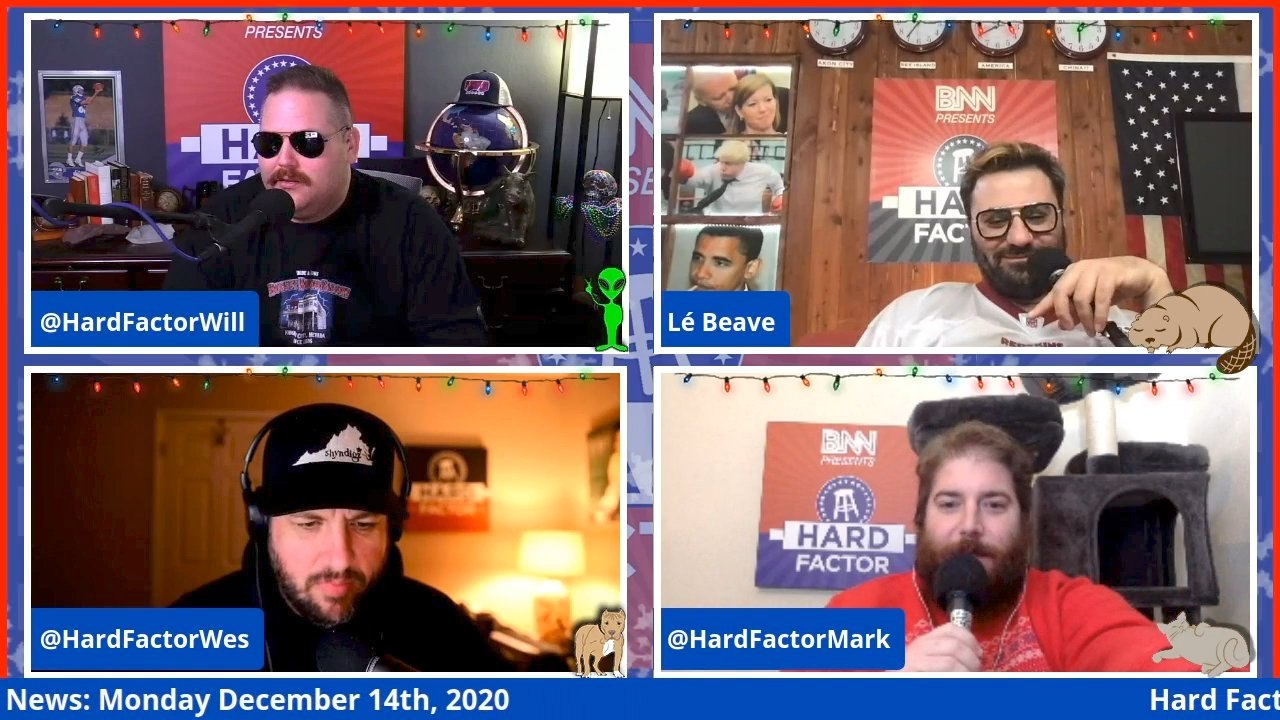 Hard Factor 12/14: Stop the Steal Christmas Album, COVID Vax/Mask Drama, Russian Poison, Chinese Fire Drones, and More