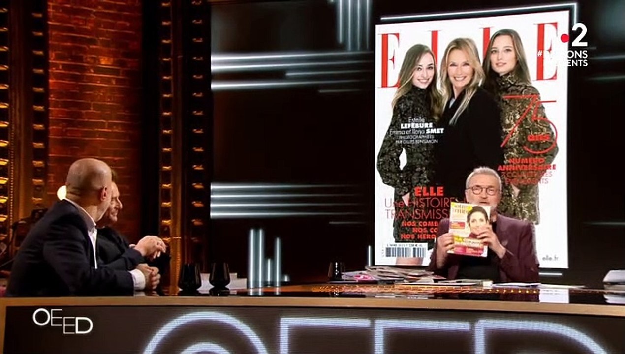 David Hallyday se confie au sujet de son fils Cameron, âgé de 16 ans, qui chante sur son dernier album "Imagine un monde", dans l'émission "On est presque en direct" sur France 2.