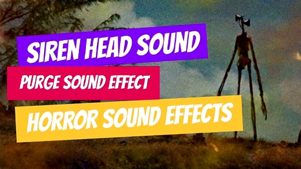 Siren Head Sound,Purge Sound,What does Siren Head Sound like,What Sound does Siren Head make,Riseout - Game Sound Effects