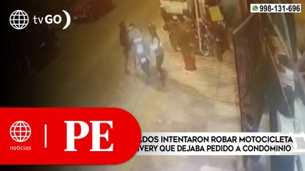 Delincuentes armados intentaron robar motocicleta de repartidor de delivery | Primera Edición