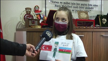 KASTAMONU - 'Can Azerbaycan'a bir mektubum var' kampanyasına minik öğrencilerden destek