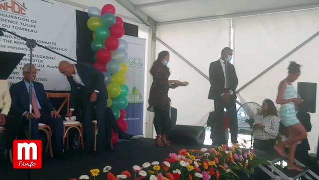 Cérémonie de remise des clés à l'intention des bénéficiaires à à Résidence Tulipe ce lundi, 14 décembre