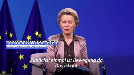 Von der Leyen begrüßt "Bewegung" in Gesprächen zu Brexit-Handelsabkommen