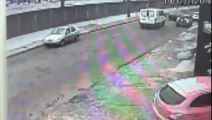 Ao acessar estacionamento, motorista bate contra motociclista na Rua do Cowboy