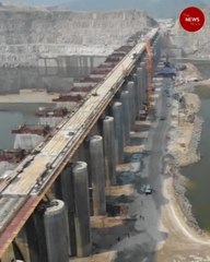 CM reviews Polavaram project, carries out aerial survey