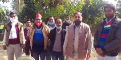 शांतिपूर्ण प्रदर्शन करने जा रहे किसानों को पुलिस ने रोका