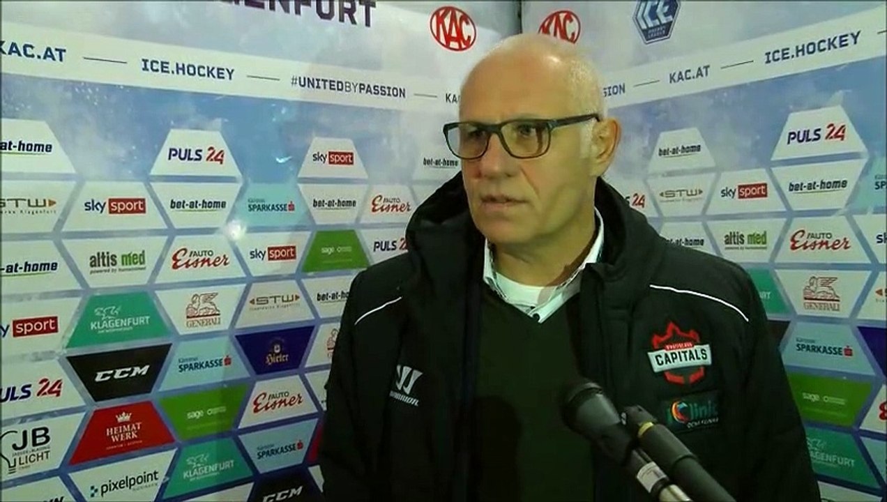 Peter Draisaitl nach dem Spiel in Klagenfurt