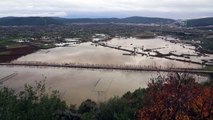 MUĞLA - Şiddetli yağışın ardından tarım arazileri sular altında kaldı