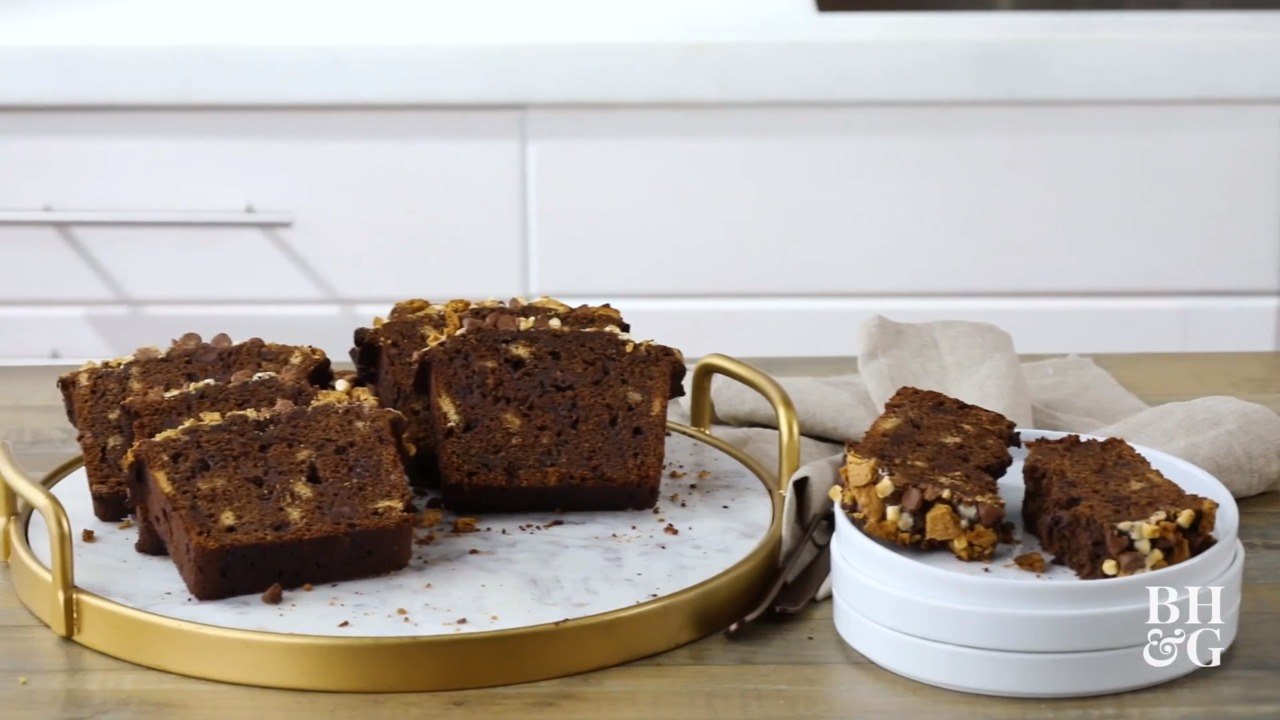 Double-Chocolate S'mores Banana Bread