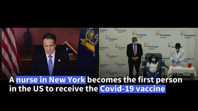 First Covid-19 vaccine administered in US to NY health worker
