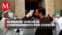 Decretan confinamiento parcial en Alemania por covid-19; cerrarán comercios y escuelas
