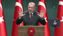 ANKARA - Cumhurbaşkanı Erdoğan: 'İş yeri kira olan esnafımıza üç ay süreyle büyükşehirlerde aylık 750 lira, diğer illerde ise 500 lira kira desteği yapacağız'