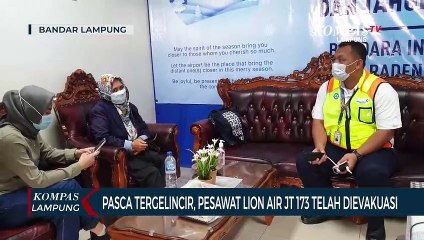 Pasca Tergelincir, Pesawat Lion Air JT-173 Dievakuasi