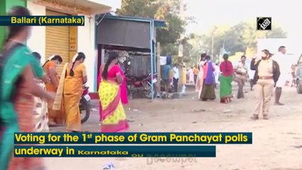 First phase of Gram Panchayat polls underway in Karnataka