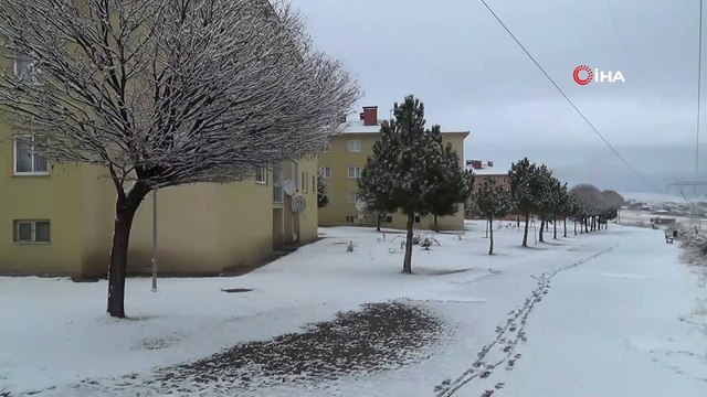 Ahlat’ta mevsimin ilk karı yağdı