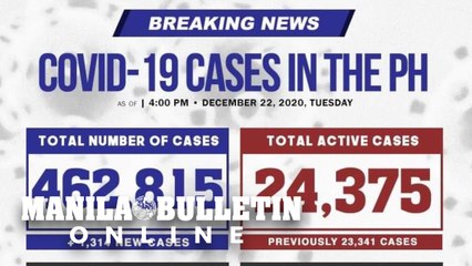 COVID-19 tally increases to 462,815