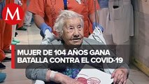 Mujer de 104 años supera el coronavirus en España