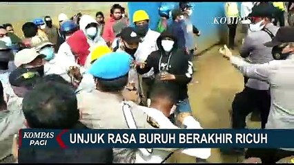 Download Video: Unjuk Rasa Buruh Ricuh, Massa Merusak Alat Berat Milik Perusahaan