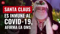 ¡La Navidad está a salvo! Santa Claus es inmune al covid-19, afirma la OMS