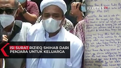 Isi Surat Rizieq Shihab dari Penjara untuk Keluarga