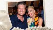 Gwen Stefani and Blake were thrilled as her dad stood up to orchestrate dream we