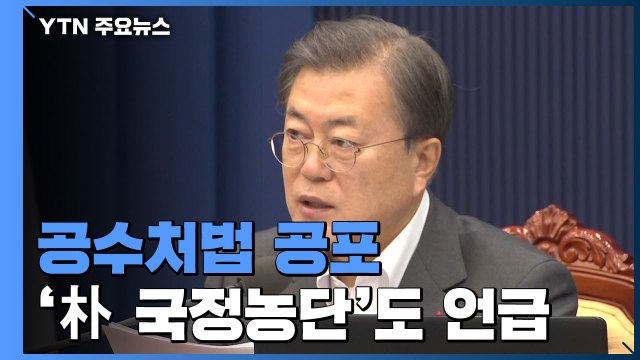 문 대통령 공수처, 檢 민주적 통제수단...국정농단 없었을지도 / YTN