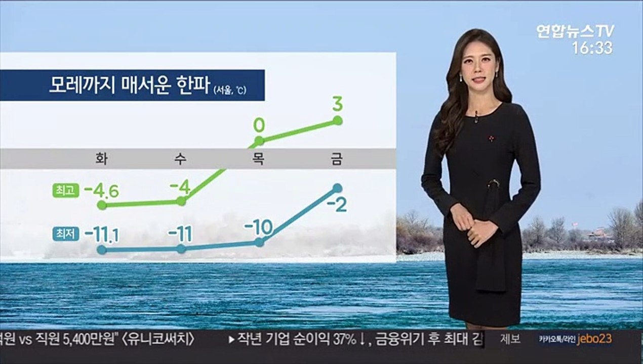 [날씨] 모레까지 강한 한파…제주 산지 최고 20㎝ 적설