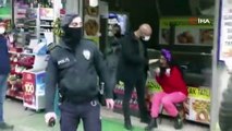 Bursa'da maskesiz kadın önce polise saldırdı, ardından çığlık atarak kaçmaya başladı