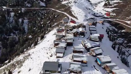 Boselta yaylasında kış görüntüleri