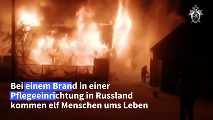 Tote bei Brand in Pflegeeinrichtung in Russland