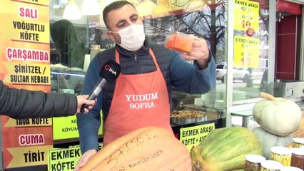 Dev kabaklar ilgi odağı oldu