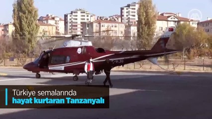 Türkiye semalarında hayat kurtaran Tanzanyalı